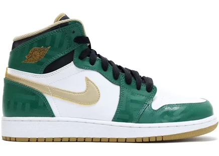 Детские кроссовки Jordan 1 Retro High Celtics, клевер