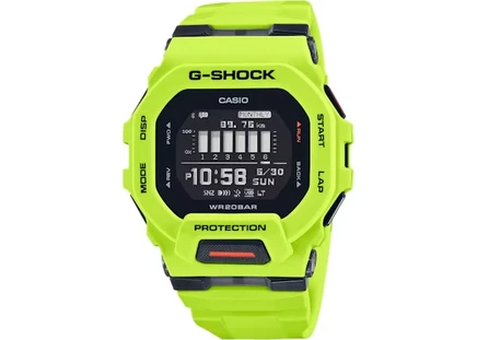 Мужские часы Casio G-Shock GBD200-9 с пульсометром и GPS, корпус 46 мм