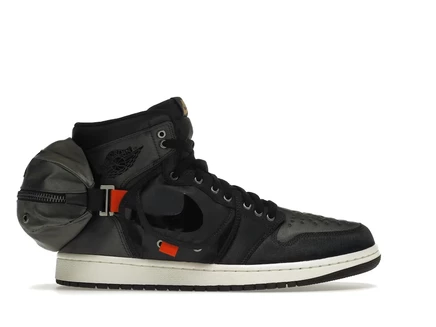 Мужские кроссовки jordan 1 retro high og utility stash, черные