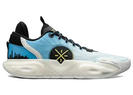 Мужские кроссовки Li-Ning Wade All City 12 Skyline, синий/белый/желтый