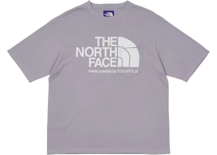 Мужская футболка palace x the north face purple label, фиолетовая