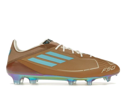 Мужские бутсы Adidas Adizero F50 Elite FG, бежево-голубые