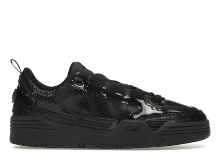 Мужские кроссовки Adidas ADI2000 в змеиный принт, черные
