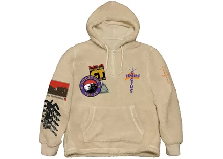 Мужское худи Travis Scott Cactus Trails Sherpa, кремовое