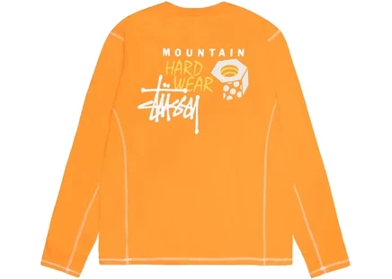 Мужской лонгслив Stussy x Mountain Hardwear, оранжевый