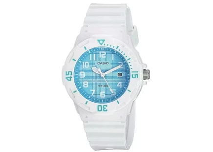 Мужские часы Casio LRW200H-2C, 34 мм, полимерный ремешок, синий циферблат