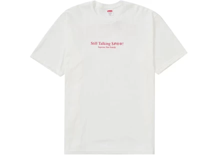 Унисекс футболка Supreme Still Talking, белая