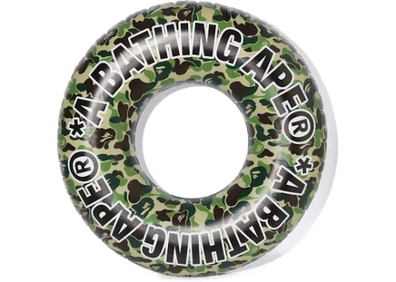 Пляжный надувной круг bape abc, зеленый