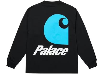 Мужской лонгслив Palace Carhartt WIP Logo, черный