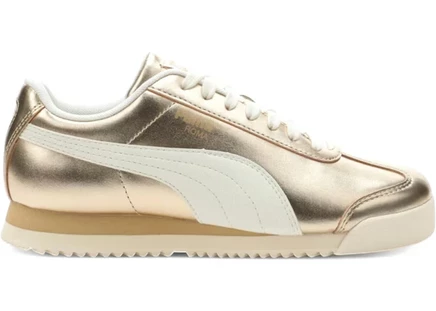 Женские кроссовки Puma Roma Chrome, золотисто-белые