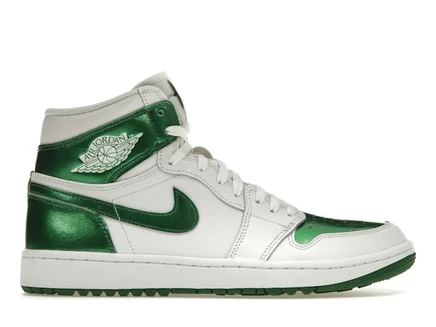 Мужские кеды Jordan Air Jordan 1 Retro High Golf, бело-зеленые