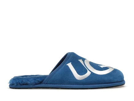 Мужские тапочки Ugg Scuff Logo Slipper, сине-белые