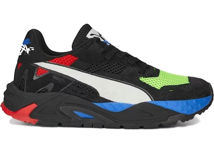 Мужские кроссовки Puma RS-Trck Need For Speed Graffiti, черно-белые с зеленым
