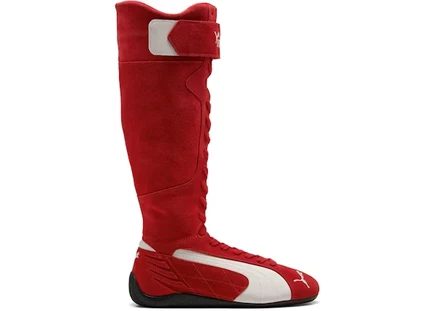 Женские ботинки puma speedcat boots, красно-белые