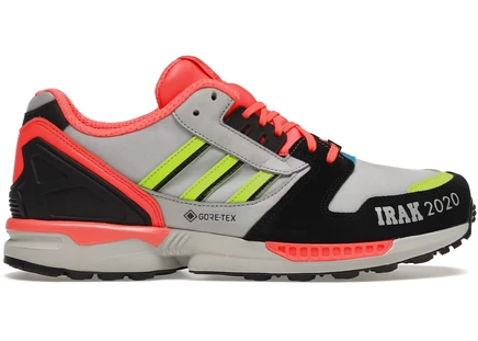 Мужские кроссовки Adidas ZX 8000 IRAK, черные/красные/серые