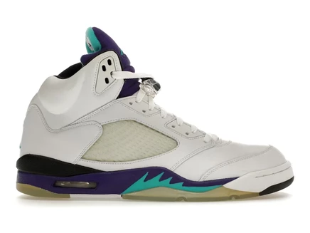 Мужские кроссовки Jordan 5 Retro Grape, бело-фиолетовые