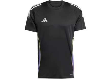 Мужская футболка-джерси Adidas Tiro 24, черно‑фиолетовая