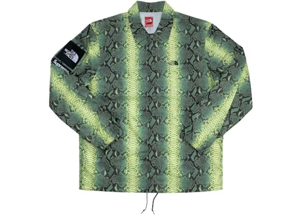 Мужская коуч-куртка Supreme The North Face, зеленая