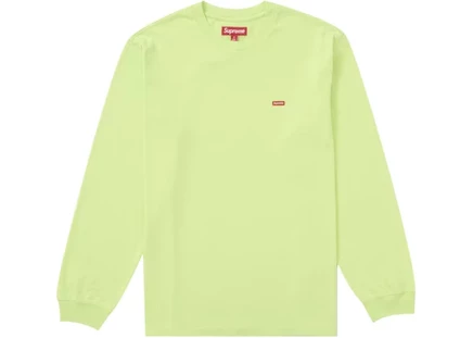 Мужская футболка с длинным рукавом Supreme Small Box, ярко-зеленая