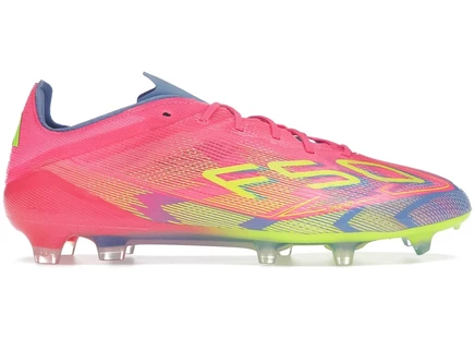Бутсы adidas F50 Elite FG, розово/лимонно/голубые