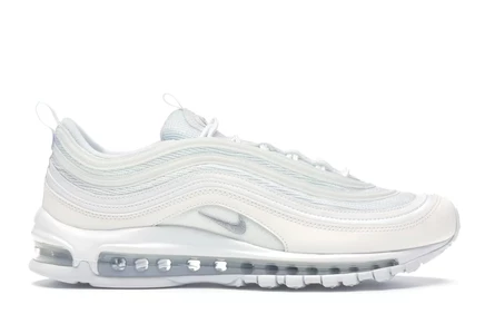 Мужские кроссовки Nike Air Max 97, белые с серыми и черными элементами