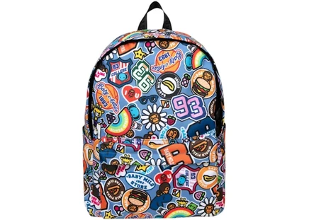 Унисекс рюкзак Bape Baby Milo с принтом, кислотно-голубой