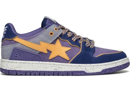 Мужские кроссовки Bape SK8 Sta #4, фиолетовые