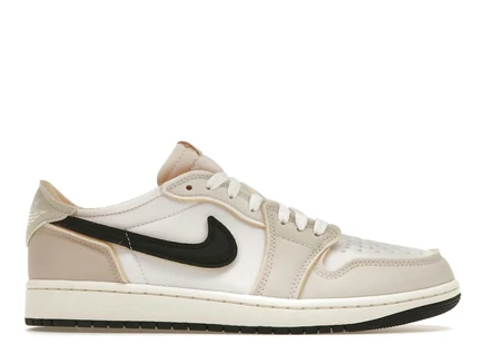 Мужские кроссовки Jordan 1 Retro Low OG EX, кремово-белые
