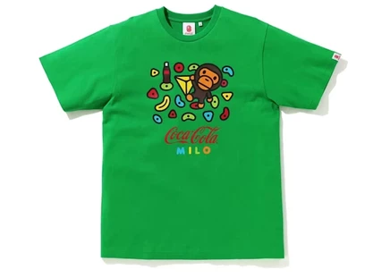 Мужская футболка Bape x Coca-Cola Milo Sport Climbing, зеленая
