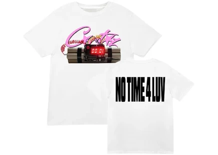 Мужская футболка Corteiz No Time 4 Luv, белая