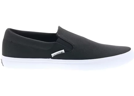 Мужские слипоны Lacoste Base 224 1 CMA, черно-белые