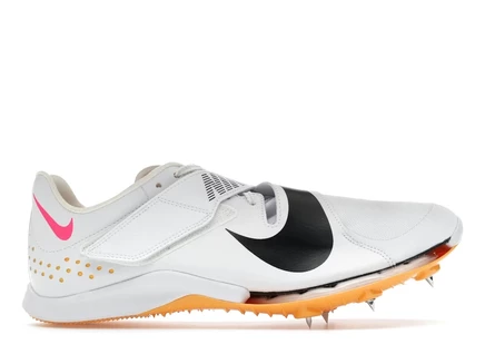 Мужские кроссовки Nike Air Zoom Long Jump Elite, белые/ярко-розовые/оранжевые