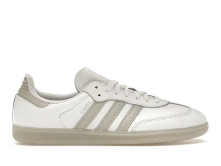 Мужские кроссовки Adidas Samba OG, бело-серые