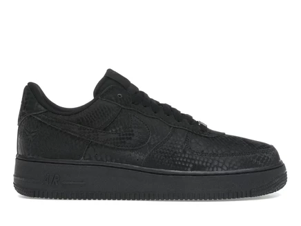 Мужские кроссовки Nike Air Force 1 Low Kobe Bryant Forever Black, черные