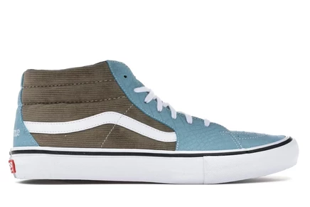 Мужские кроссовки Vans Sk8-Mid Supreme Croc, коричневые