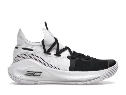 Детские кроссовки Under Armour Curry 6, бело-черные