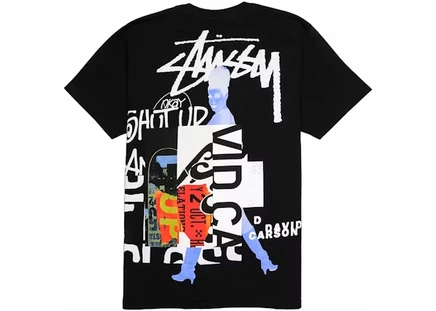 Мужская футболка Stussy David Carson Do Your Thang, черная