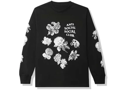 Мужской лонгслив Anti Social Social Club, черный
