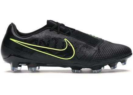 Футбольные бутсы Nike Phantom Venom Elite FG, черно-лаймовые