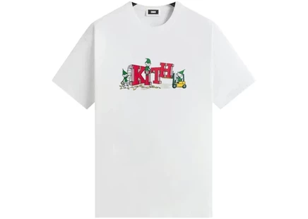 Мужская футболка Kith Kithmas Elf, белая