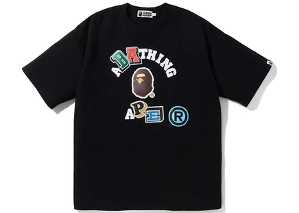 Мужская футболка Bape Multi Fonts, черная