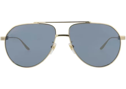 Мужские солнцезащитные очки Gucci Aviator GG1311S, золотистые/серые