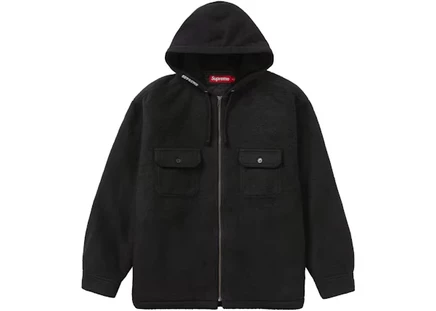 Мужская толстовка Supreme Fleece Zip Up, черная