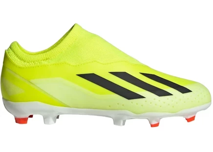 Детские бутсы Adidas Crazyfast League Laceless FG, желтый/черный/белый