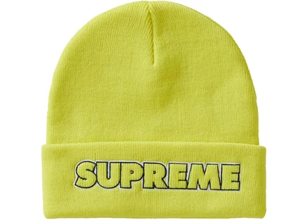 Мужская шапка Supreme Outline, ярко-желтая