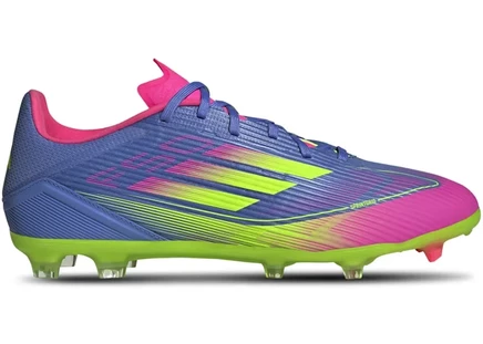 Мужские бутсы Adidas F50 League FG/MG Celestial Victory Pack, сине-жёлто-розовые