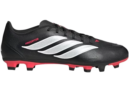 Мужские бутсы Adidas Predator Club FG/MG, черно-белые/красные