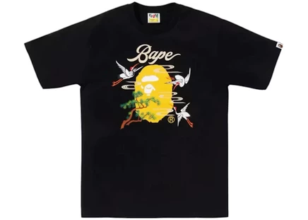 BAPE Japanese Crane Tee Black black