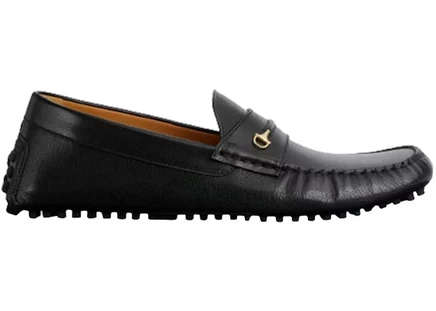 Мужские лоферы Gucci Horsebit Driver, чёрные