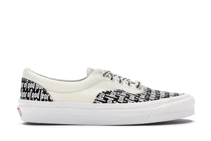 Мужские кроссовки Vans Era 95 DX Fear of God, бело-черные